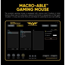 Armaggeddon Scorpion 5 Pro-Gaming Mouse with Free Mousepad (Retail) — Buy in Cyprus with Fast Delivery