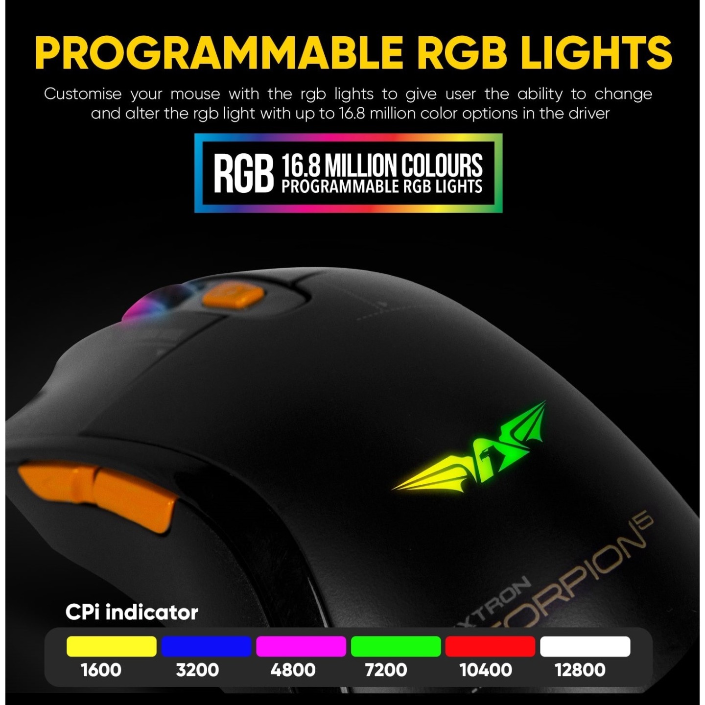 Armaggeddon Scorpion 5 Pro-Gaming Mouse with Free Mousepad (Retail) — Buy in Cyprus with Fast Delivery