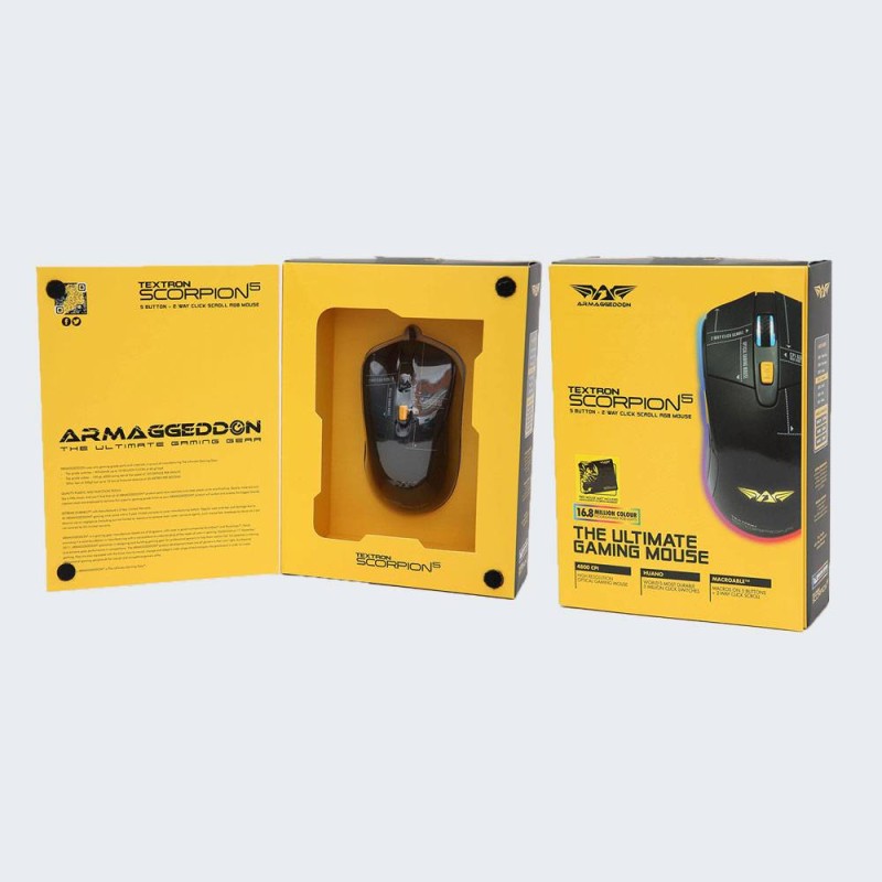 Buy Armaggeddon Pro-Gaming Mouse - SCORPION 5 - Pro-Gaming Mouse with Free Mousepad in Cyprus, Nicosia, Limassol, Larnaka, Pafos