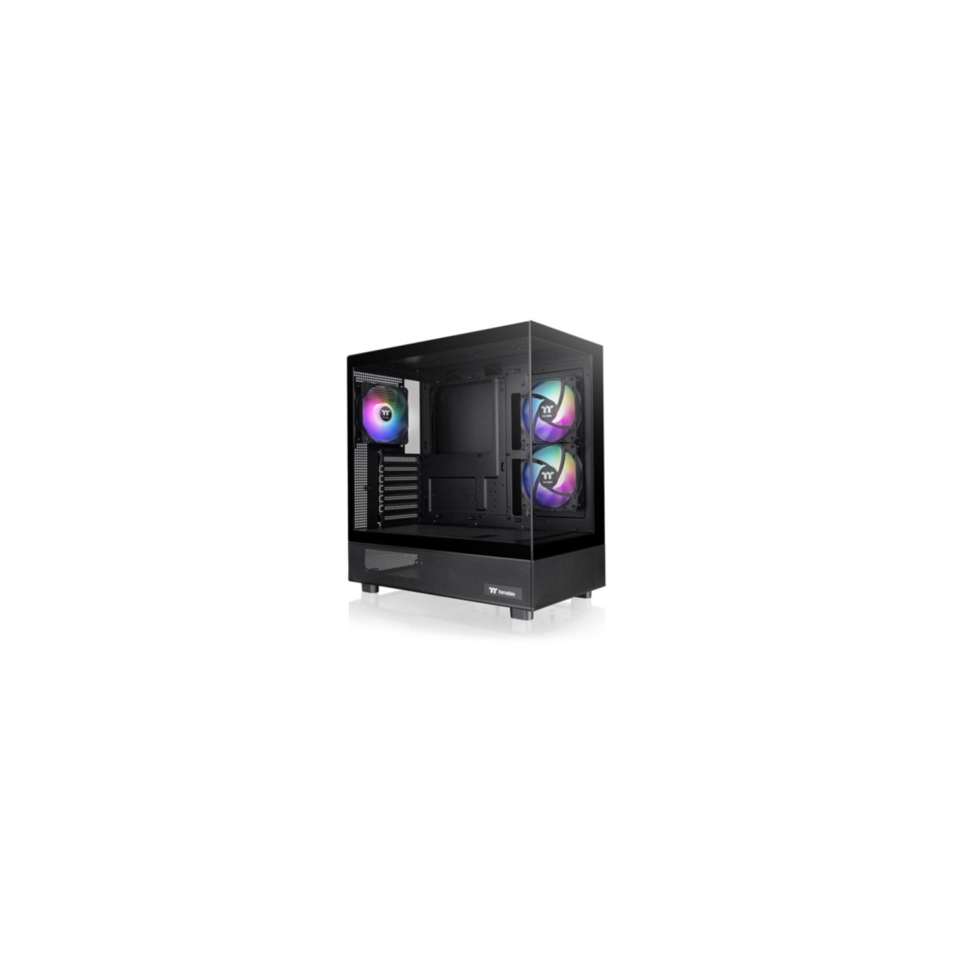 Thermaltake View 270 Plus TG ARGB - Mid Tower PC Case - Black, Tempered Glass, ARGB Fans, E-ATX/ATX Support
