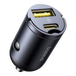 Baseus Tiny Star Car Charger - 30W PD 3.0 U+C Black — Buy in Cyprus with Fast Delivery
