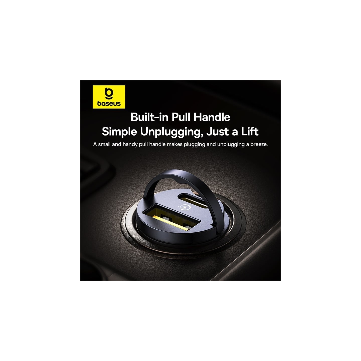 Baseus Tiny Star Car Charger - 30W PD 3.0 U+C Black — Buy in Cyprus with Fast Delivery