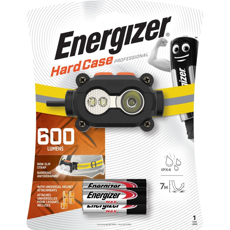 Buy Energizer Light Headlight - 600 Lumens (3xAA) - Hard Case Pro in Cyprus, Nicosia, Limassol, Larnaka, Pafos