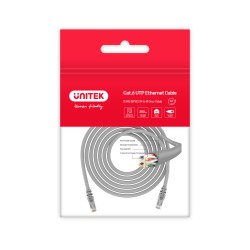 Buy Unitek CAT6 CU Patch Cable - 1.0m - Grey in Cyprus, Nicosia, Limassol, Larnaka, Pafos