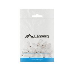 Buy Lanberg CAT6 UTP Passthrough RJ45 Ethernet EZ Plugs - 20PCS in Cyprus, Nicosia, Limassol, Larnaka, Pafos