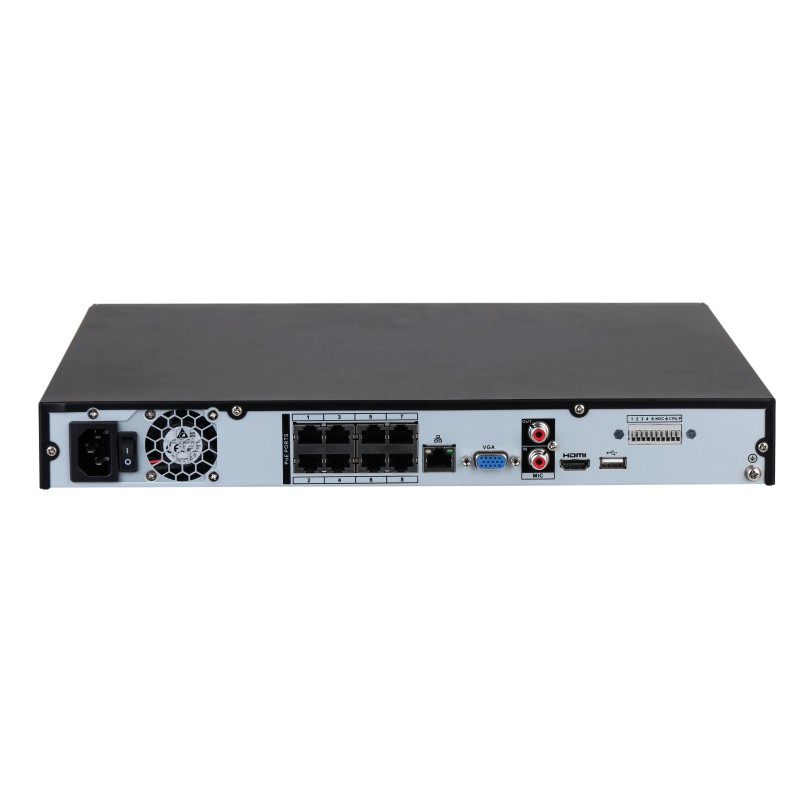 Buy Dahua NVR - NVR4208-8P-EI - 8ch 2HDD 256mbps H265 in Cyprus, Nicosia, Limassol, Larnaka, Pafos