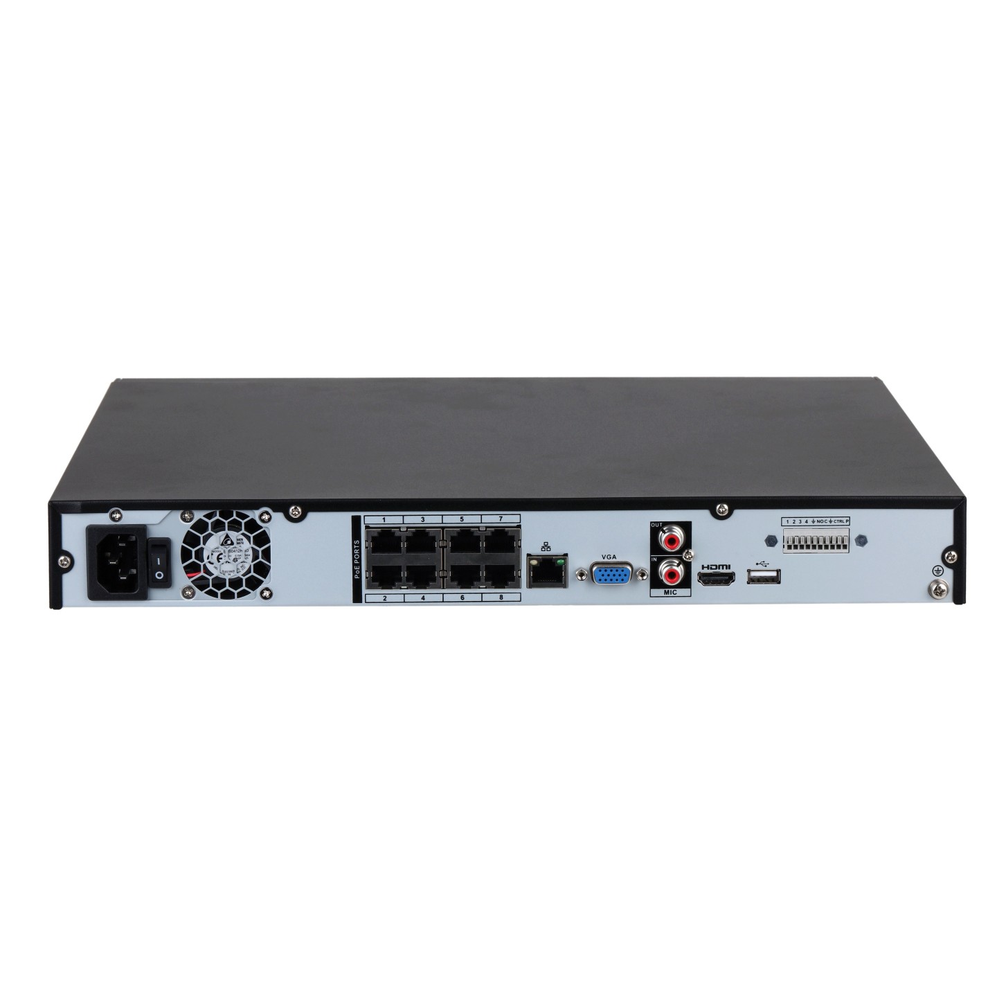 Dahua NVR - NVR4208-8P-EI - 8ch 2HDD 256mbps H265 — Buy in Cyprus with Fast Delivery