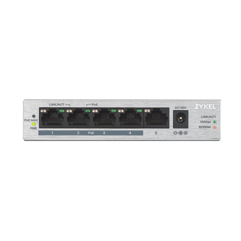 Buy Zyxel Switch PoE Gigabit 4PoE 60W UK Plug - GS1005-HP - PoE Gigabit 4PoE 60W... in Cyprus, Nicosia, Limassol, Larnaka, Pafos