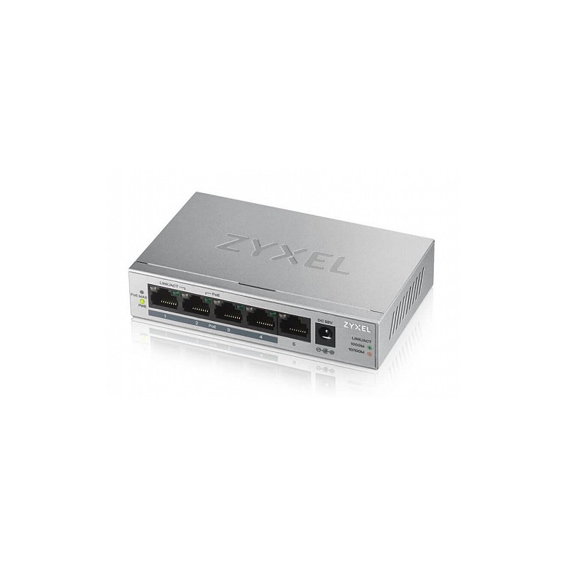 Buy Zyxel Switch PoE Gigabit 4PoE 60W UK Plug - GS1005-HP - PoE Gigabit 4PoE 60W... in Cyprus, Nicosia, Limassol, Larnaka, Pafos