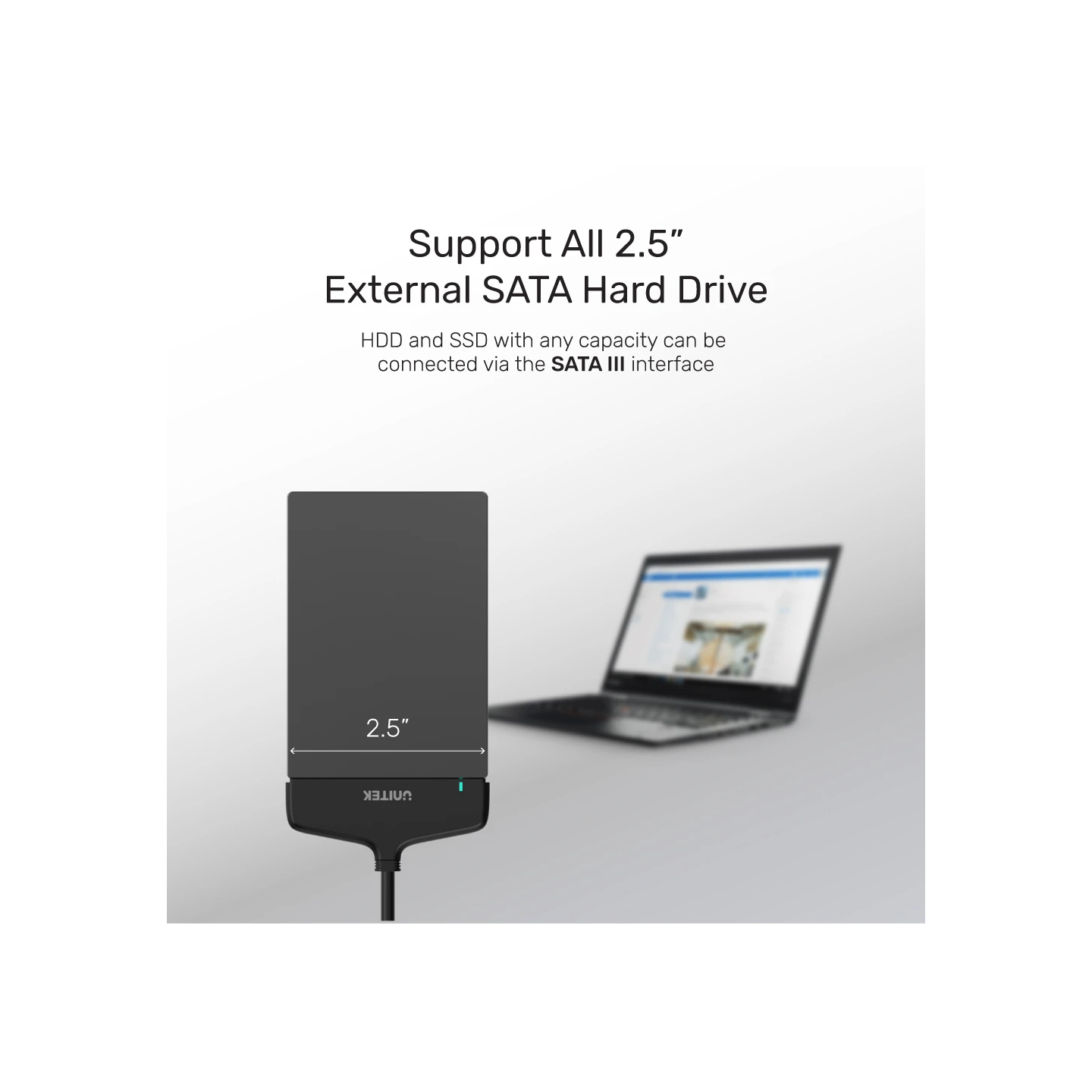 Unitek USB-C 3.1 to SATA6G Converter 2.5'' - Y-1096A - USB-C 3.1 to SATA6G Converter 2.5'' — Buy in Cyprus with Fast Delivery