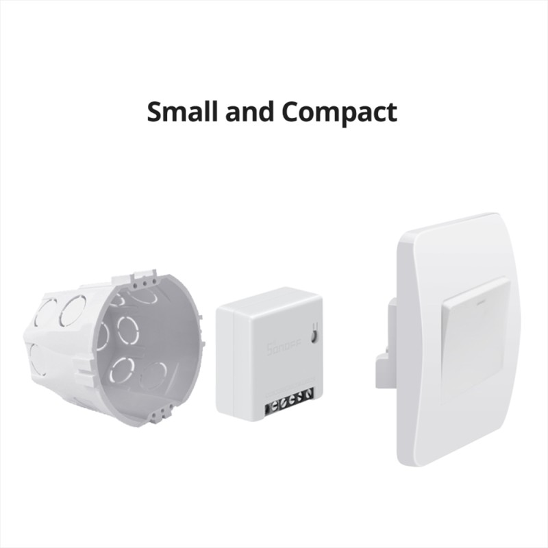 Buy Sonoff Smart Switch - MINIR2 - 10A Wi-Fi Two-Way Smart Switch in Cyprus, Nicosia, Limassol, Larnaka, Pafos