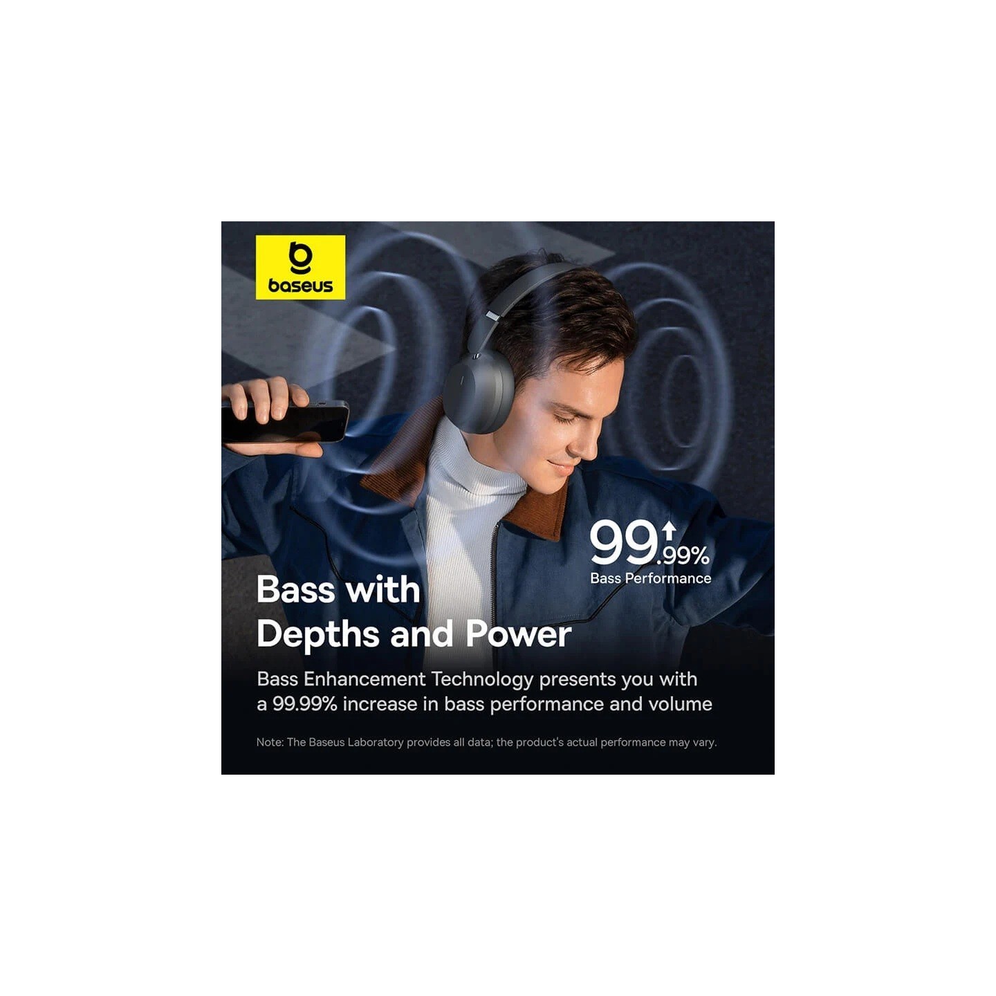 Baseus Headphones - Bass 35 Max - Over Ear Black — Buy in Cyprus with Fast Delivery