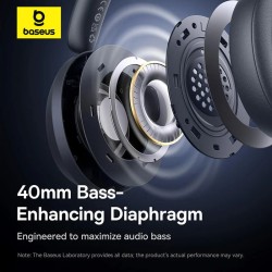 Buy Baseus Headphones - Bass 35 Max - Over Ear Black in Cyprus, Nicosia, Limassol, Larnaka, Pafos
