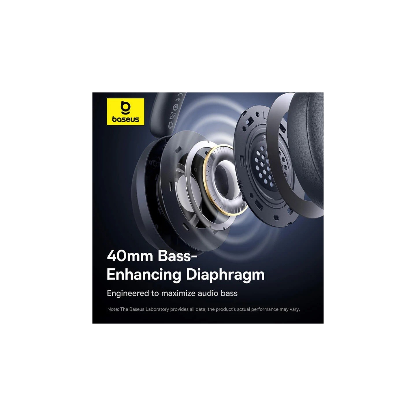 Baseus Headphones - Bass 35 Max - Over Ear Black — Buy in Cyprus with Fast Delivery