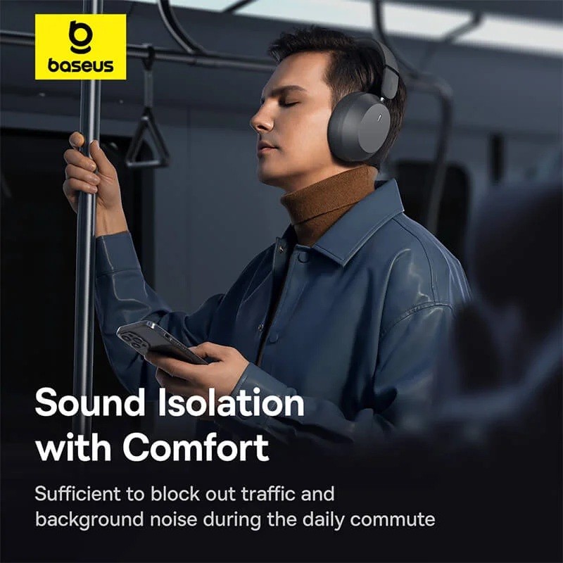 Buy Baseus Headphones - Bass 35 Max - Over Ear Black in Cyprus, Nicosia, Limassol, Larnaka, Pafos