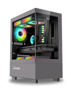 Buy Armaggeddon Gaming Case M-ATX - AQUARON - Duplex Black (Bottom USB Ports-310... in Cyprus, Nicosia, Limassol, Larnaka, Pafos