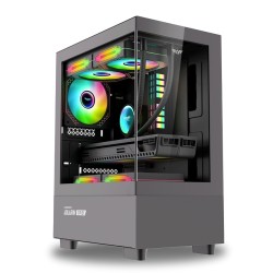 Buy Armaggeddon Gaming Case M-ATX - AQUARON - Duplex Black (Bottom USB Ports-310... in Cyprus, Nicosia, Limassol, Larnaka, Pafos