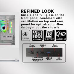 Armaggeddon Aquaron Duplex Black M-ATX Case - 310mm VGA (Boxed) — Buy in Cyprus with Fast Delivery