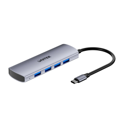 Unitek uHUB Q4 USB-C Hub 4x USB-A 10Gbps with Power Port H1112E — Armenius Store Cyprus