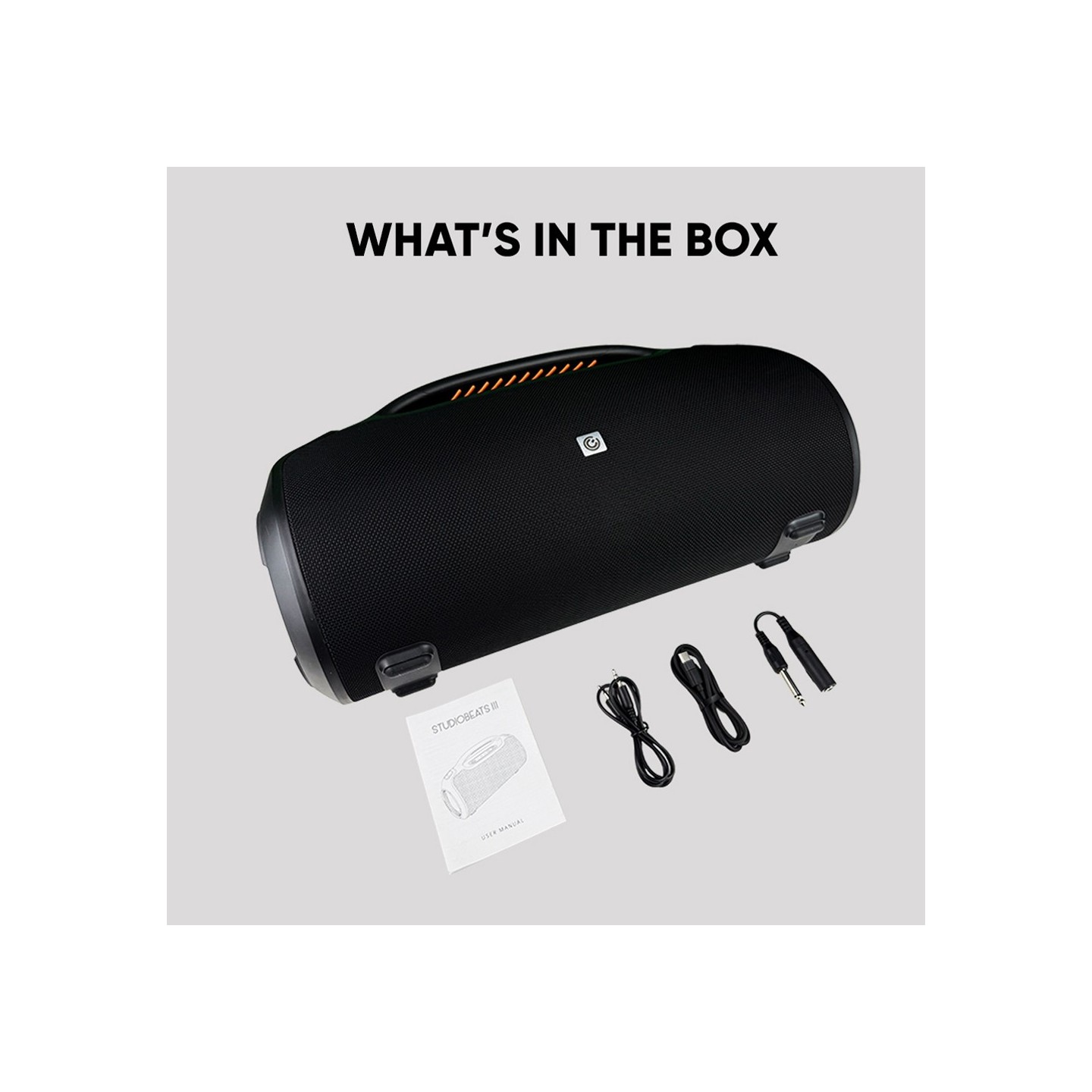 SonicGear StudioBeats III Powerful 240W Portable IPx6 Waterproof Speaker with Bluetooth, USB Large Battery, Microphon...