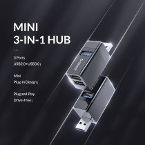Orico MINI-U32 3-Port USB Hub 5Gbps – USB-A | Armenius Store