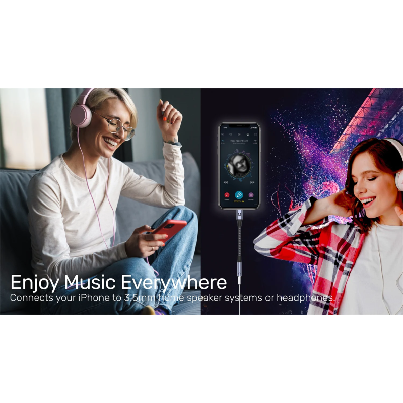 Buy Unitek MC Adaptor Lightning to 3.5mm Audio - M1208A - Lightning to 3.5mm Audio in Cyprus, Nicosia, Limassol, Larnaka, Pafos