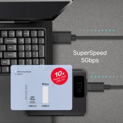 Buy Unitek MC USB-C to USB-A 3.0 Cable - C14103BK-1.5M - USB-C to USB-A 3.0 Cable in Cyprus, Nicosia, Limassol, Larnaka, Pafos