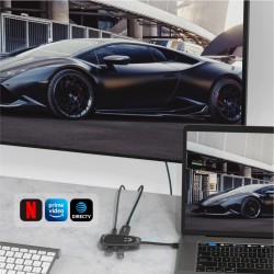 Unitek D1053A USB-C Hub - 10Gbps USB 3.2, 4K HDMI, 100W PD | Zinc-Alloy — Armenius Store Cyprus