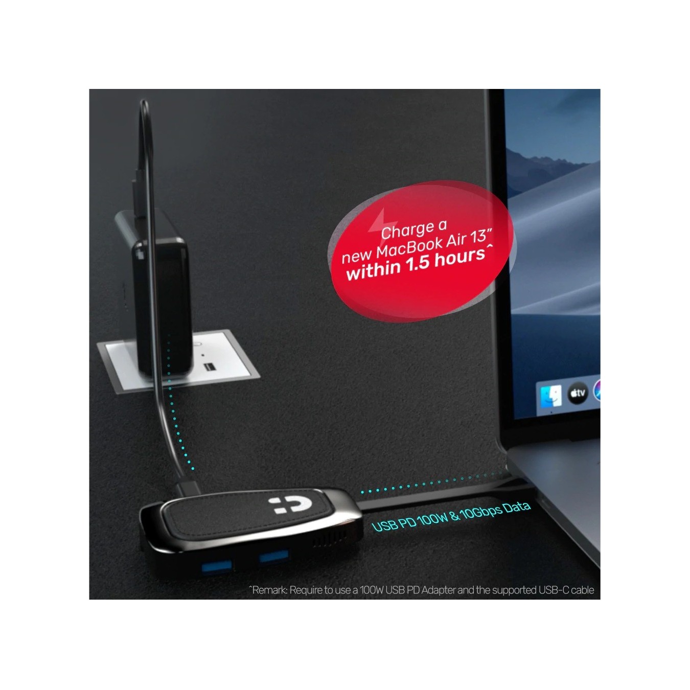 Unitek D1053A USB-C Hub – 10Gbps USB3.2 HDMI 4K60 PD100W | Armenius Store