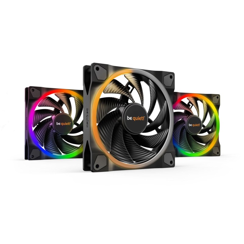Buy Be Quiet Light Wings 140mm PWM High-Speed Case Fans - 3-Pack, Black, ARGB, 2... in Cyprus, Nicosia, Limassol, Larnaka, Pafos