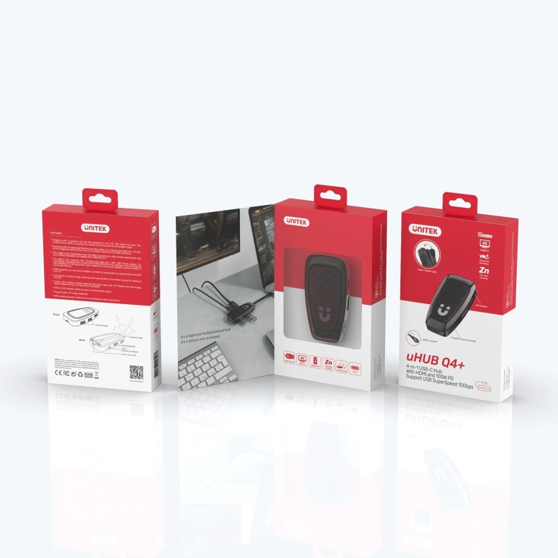 Buy Unitek USB-C Hub - D1053A - USB3.2 HDMI PD100W in Cyprus, Nicosia, Limassol, Larnaka, Pafos