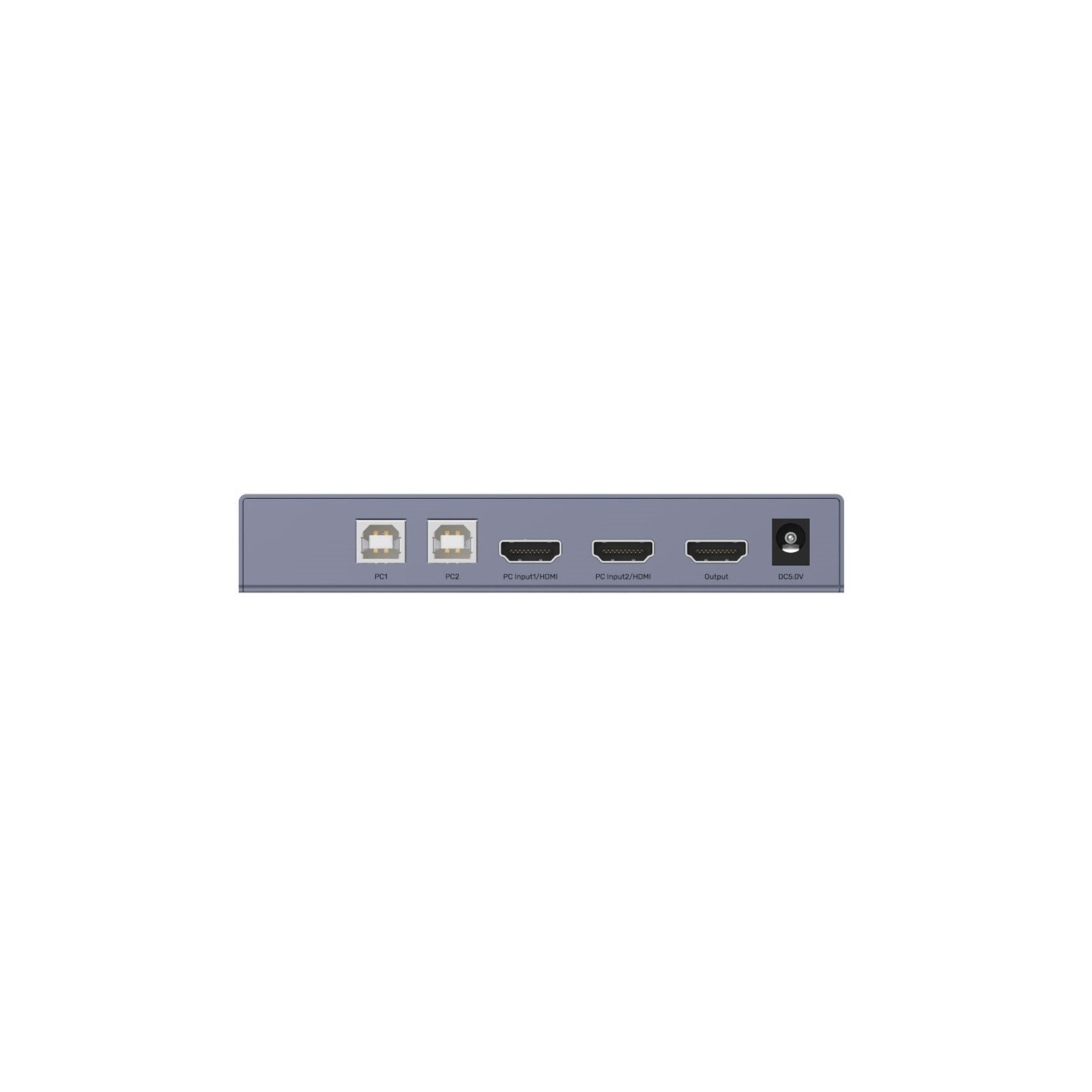Unitek KVM HDMI 4K60Hz Switch 2-1 with 4-Port USB Hub - V307A - KVM HDMI 4K60Hz Switch 2-1 with 4-Port USB Hub