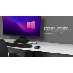 Buy Unitek KVM HDMI 4K60Hz Switch 2-1 with 4-Port USB Hub - V307A - KVM HDMI 4K6... in Cyprus, Nicosia, Limassol, Larnaka, Pafos