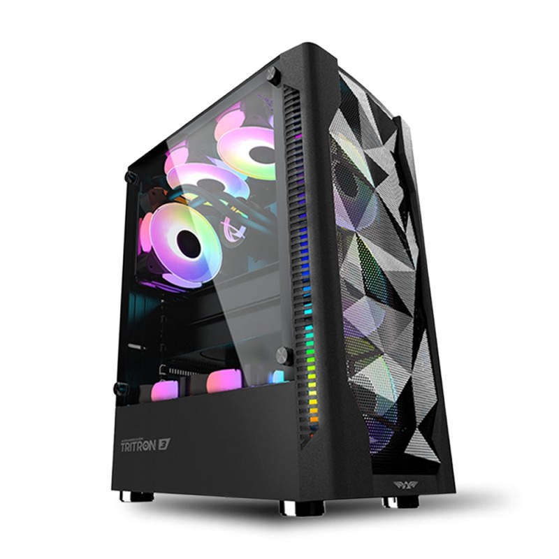 Buy Armaggeddon Gaming Case - TRITRON 3 - ATX 3xARGB Black in Cyprus, Nicosia, Limassol, Larnaka, Pafos
