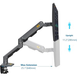 Buy NBMounts Desk Monitor Mount - G60 - Single Arm Heavy Duty in Cyprus, Nicosia, Limassol, Larnaka, Pafos
