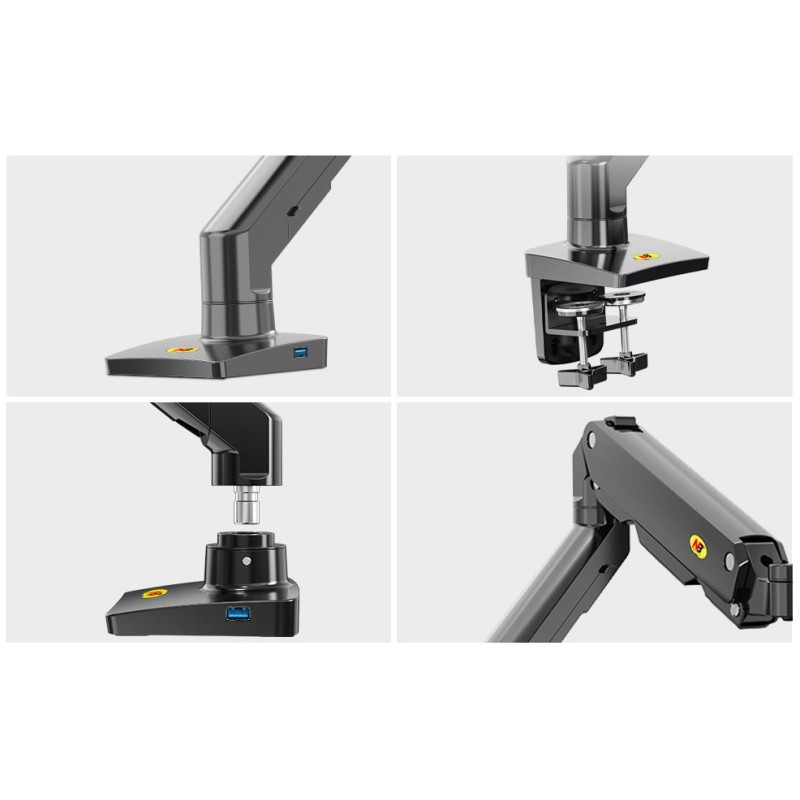 Buy NBMounts Desk Monitor Mount - G60 - Single Arm Heavy Duty in Cyprus, Nicosia, Limassol, Larnaka, Pafos
