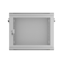 Buy Lanberg Wall Rack 19'' with Perforated Door - 9U 45cm Grey Flat Packed in Cyprus, Nicosia, Limassol, Larnaka, Pafos