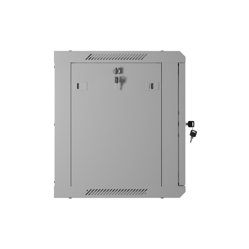 Buy Lanberg Wall Rack 19'' with Perforated Door - 9U 45cm Grey Flat Packed in Cyprus, Nicosia, Limassol, Larnaka, Pafos