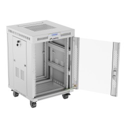 Buy Lanberg Free Standing Cabinet 19'' with Glass Door - 15U, 60cm Ventilation P... in Cyprus, Nicosia, Limassol, Larnaka, Pafos