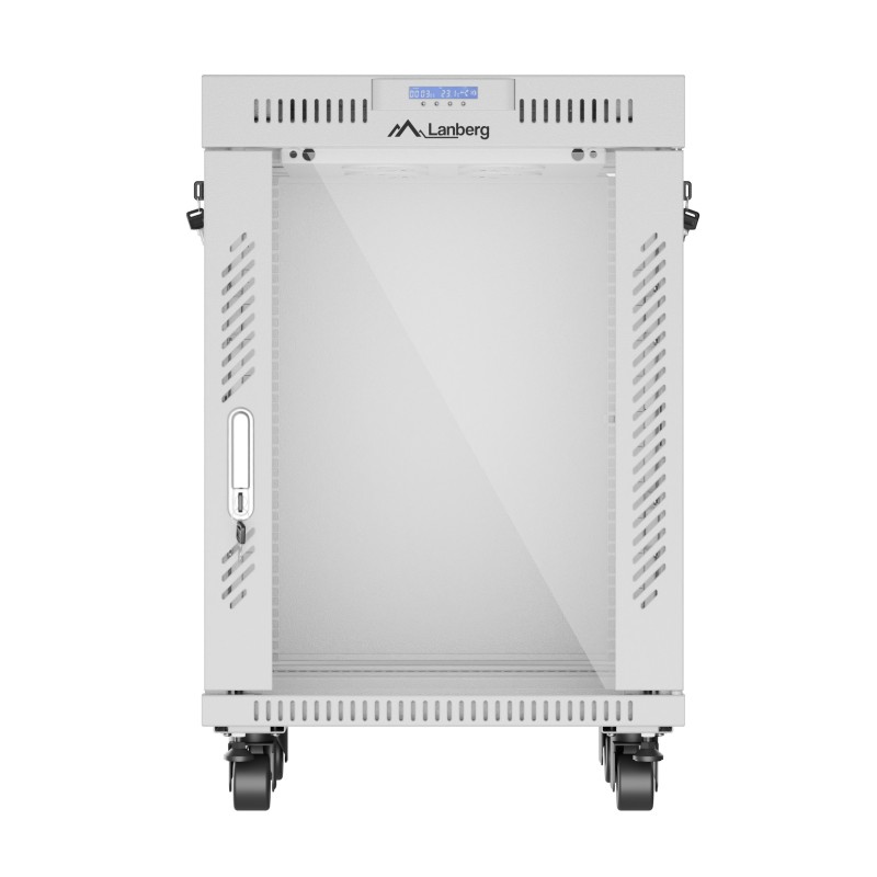 Buy Lanberg Free Standing Cabinet 19'' with Glass Door - 15U, 60cm Ventilation P... in Cyprus, Nicosia, Limassol, Larnaka, Pafos