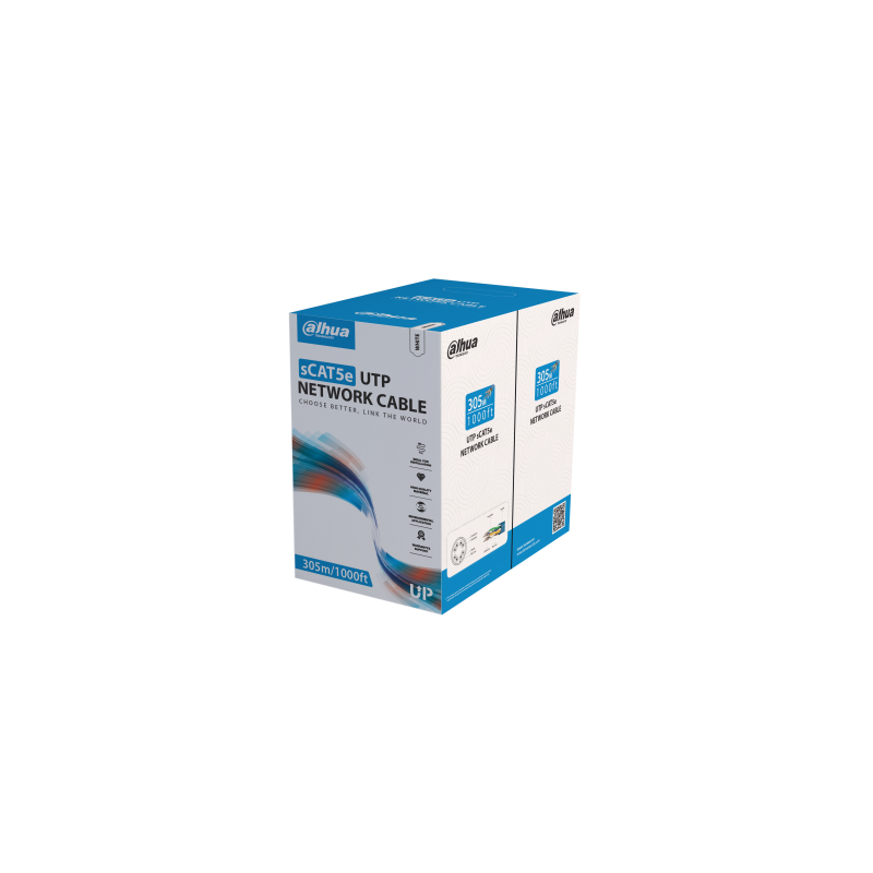 Buy Dahua CAT5e Cable CPR 305m - DH-PFM920I-5EUN - CAT5e Cable CPR 305m in Cyprus, Nicosia, Limassol, Larnaka, Pafos