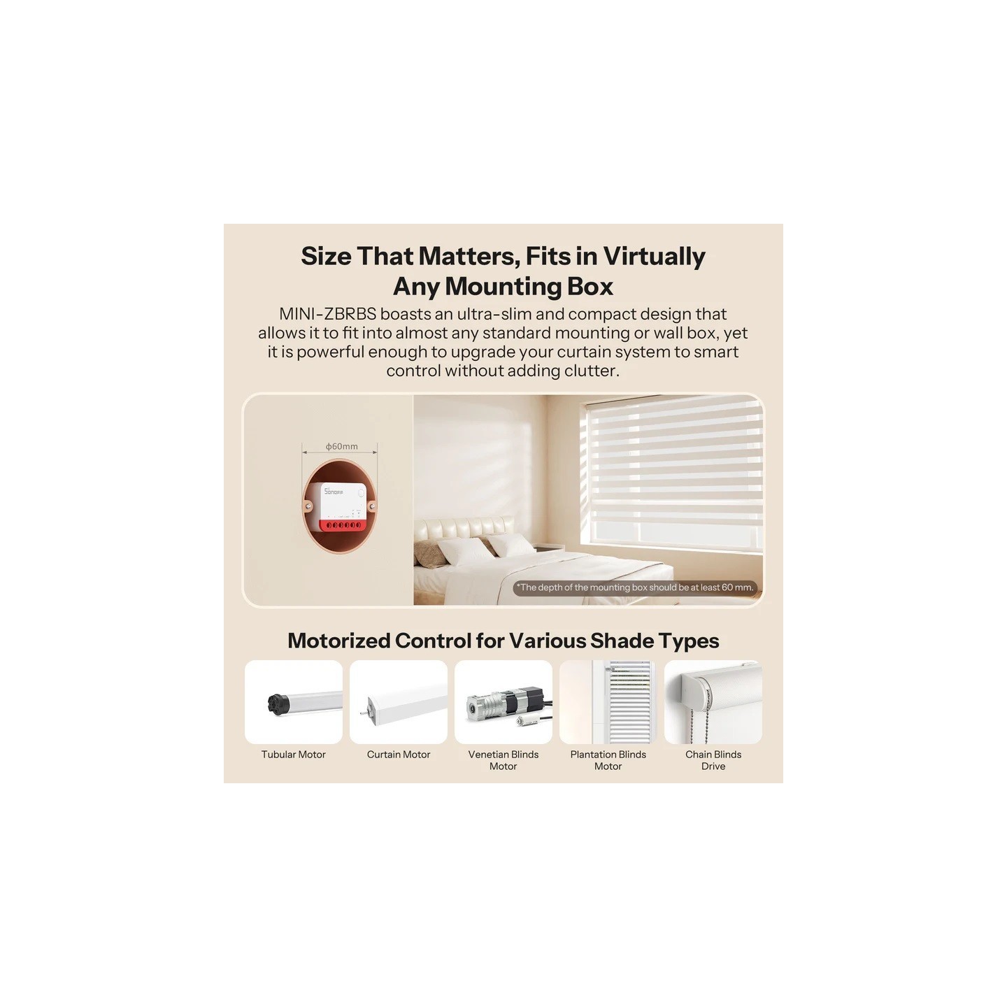 Sonoff Zigbee - MINI-RBS - For Roller Shutter (4 pack) — Buy in Cyprus with Fast Delivery