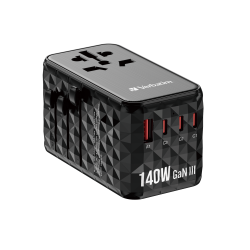 Buy Verbatim Charger Travel Adapter World to World GAN III 140W 2xC 2xA - UTA-10... in Cyprus, Nicosia, Limassol, Larnaka, Pafos
