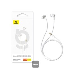 Buy Baseus Earphones Wired 3.5mm Encok - HZ11 - White in Cyprus, Nicosia, Limassol, Larnaka, Pafos