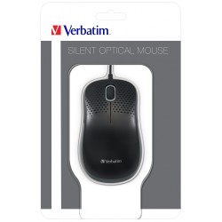 Verbatim Silent Corded Optical Mouse - Black (99790) (Boxed) — Buy in Cyprus with Fast Delivery