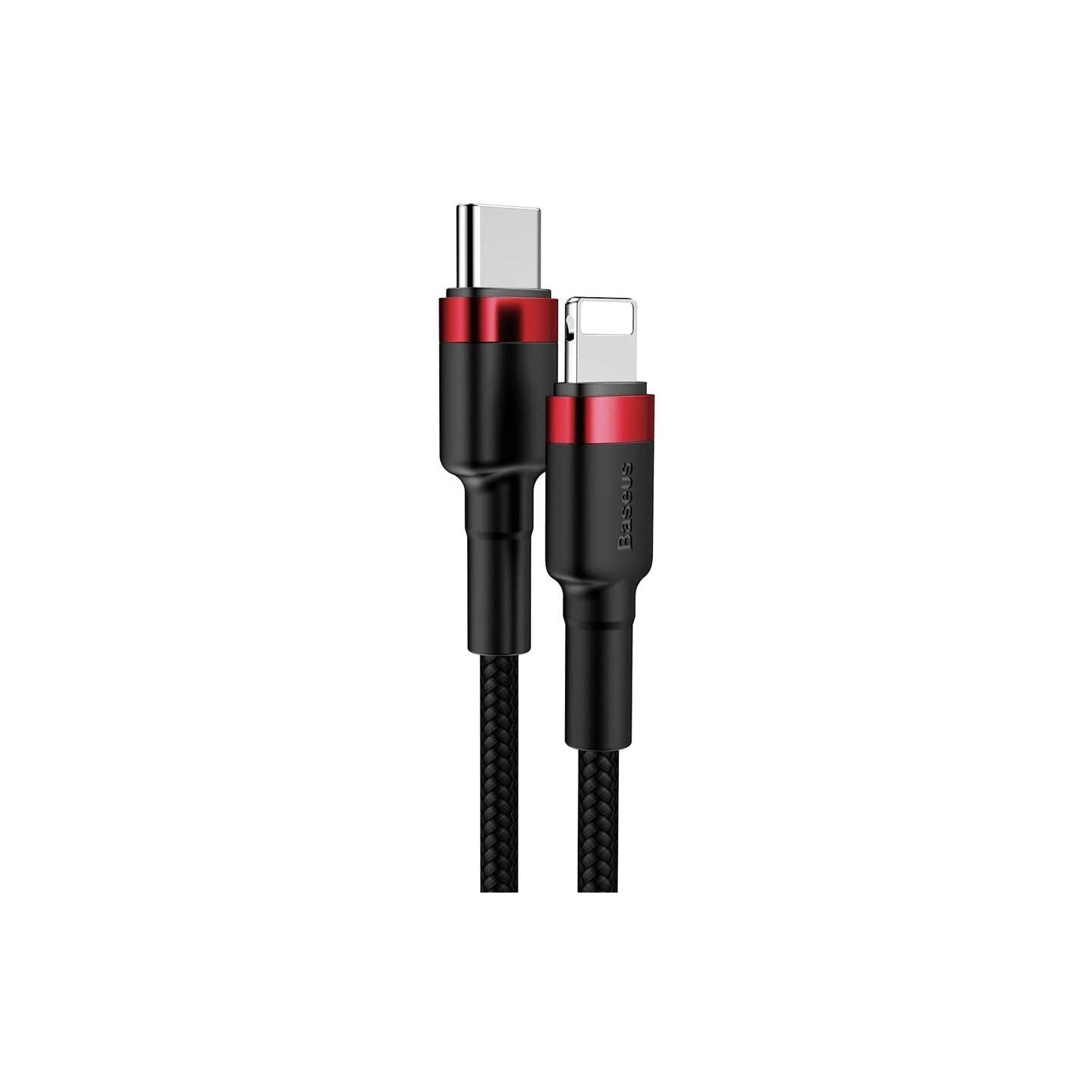 Baseus Cafule Cable - Type-C to Lightning PD 18W 1m Red — Buy in Cyprus with Fast Delivery