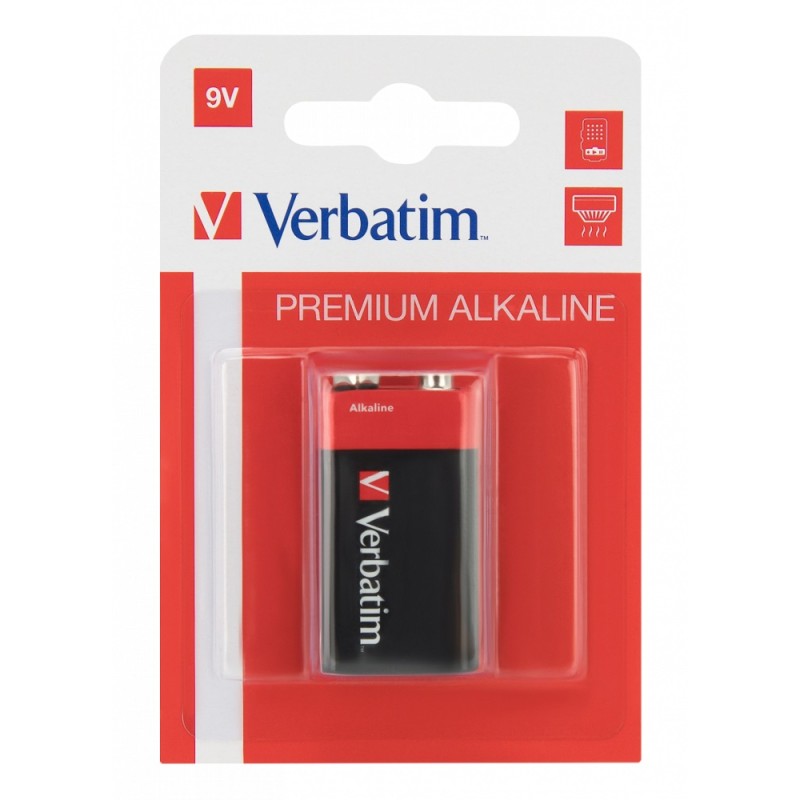 Buy Verbatim 9V Alkaline Batteries - 1pc in Cyprus, Nicosia, Limassol, Larnaka, Pafos