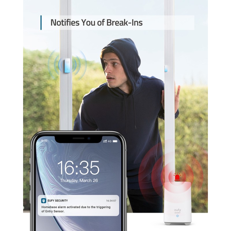 Buy Anker Eufy - 5piece Apartment Alarm Security Kit in Cyprus, Nicosia, Limassol, Larnaka, Pafos