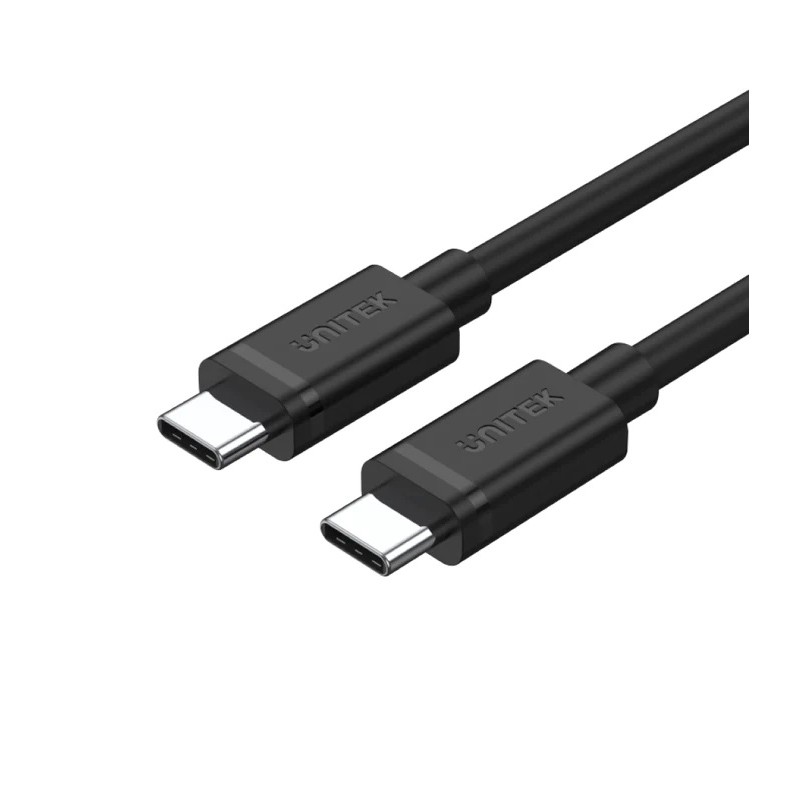 Unitek Y-C477BK USB-C to USB-C 3.1 Gen1 Cable 1m 5Gbps 60W - Black (Boxed) — Buy in Cyprus with Fast Delivery