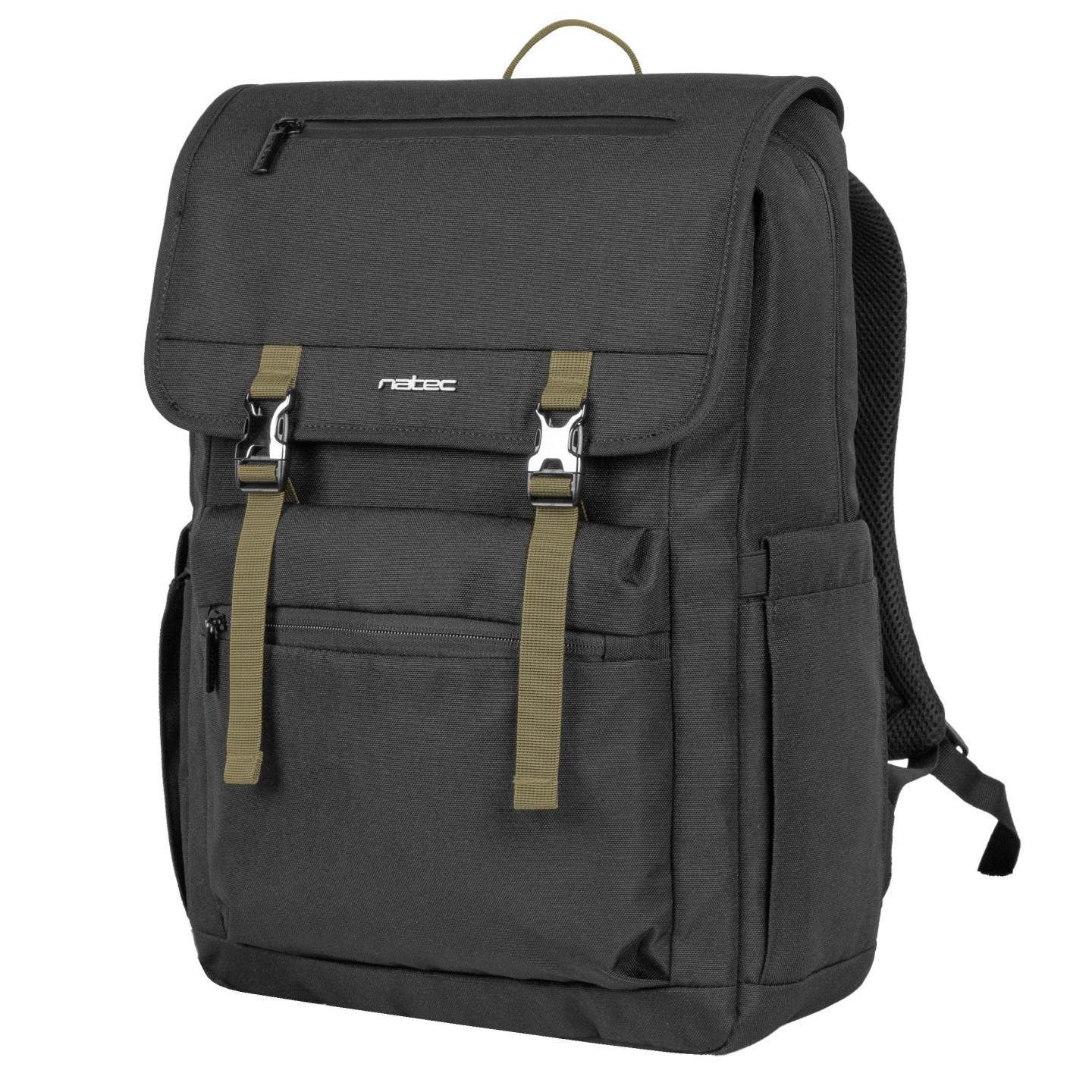 Natec Laptop Backpack - NIALA - 15.6'' 18L Black Green — Buy in Cyprus with Fast Delivery